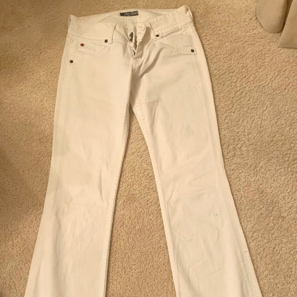 Hudson Jeans Classic White Flared